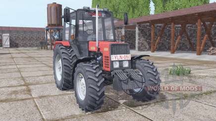 Belarús MTZ 892.2 suave-rojo para Farming Simulator 2017