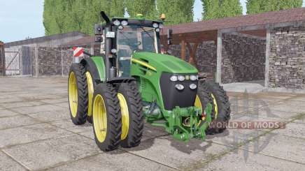 John Deere 7730 narrow double wheels para Farming Simulator 2017