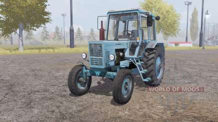 MTZ 80 Belarús 4x4 gris claro-azul para Farming Simulator 2013