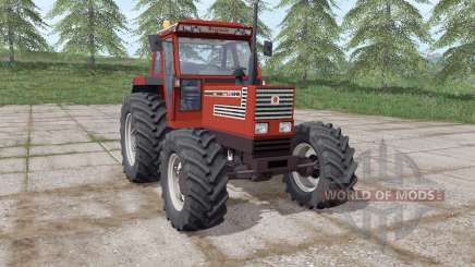 Fiatagri 140-90 Turbo DT de color rojo oscuro para Farming Simulator 2017