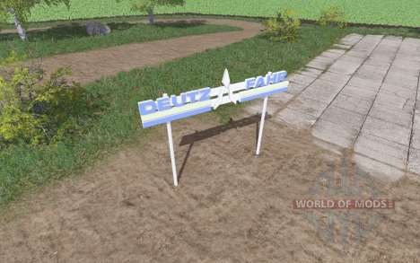 Deutz-Fahr 3D plate para Farming Simulator 2017
