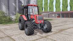 Belarús 826, con una selección de configuraciones para Farming Simulator 2017