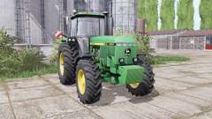 John Deere 4850 twin wheels para Farming Simulator 2017