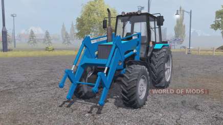 MTZ-1221 Belarús tractor con cargador para Farming Simulator 2013