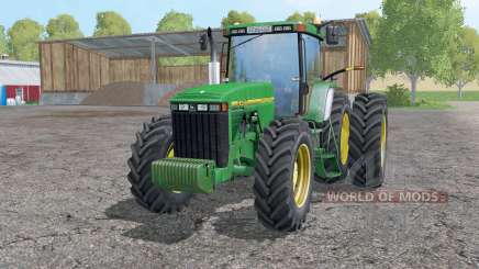 John Deere 8400 double wheels para Farming Simulator 2015