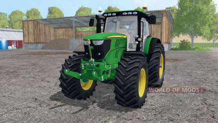 John Deere 6210R lime green para Farming Simulator 2015