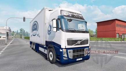 Volvo FH16 750 Globetrotter XL cab 2012 Tandem para Euro Truck Simulator 2
