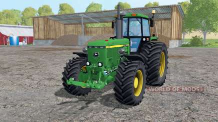 John Deere 4455 twin wheels para Farming Simulator 2015