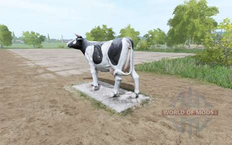Una escultura de una vaca para Farming Simulator 2017