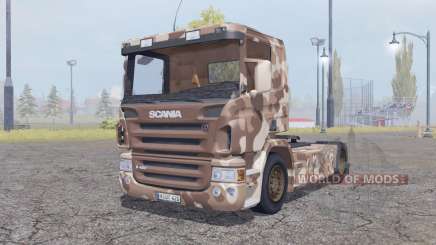 Scania R420 desert camo para Farming Simulator 2013