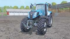New Holland T8.435 double wheels para Farming Simulator 2015