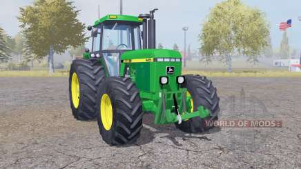 John Deere 4455 double wheels para Farming Simulator 2013