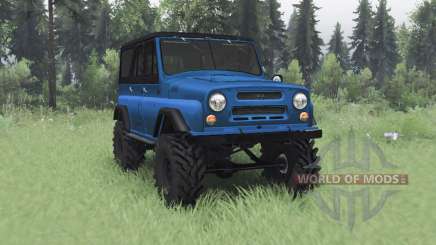 UAZ 469 v1 azul.1 para Spin Tires
