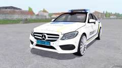 Mercedes-Benz C 250 AMG (W205) de la Policía para Farming Simulator 2017