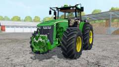 John Deere 8370R added wheels para Farming Simulator 2015