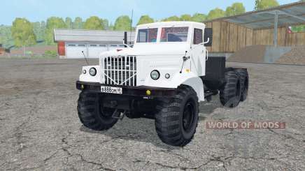 KrAZ-258 color blanco para Farming Simulator 2015