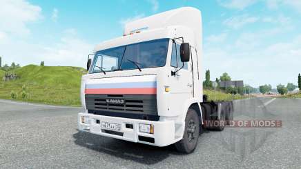 KamAZ-54115 color blanco para Euro Truck Simulator 2