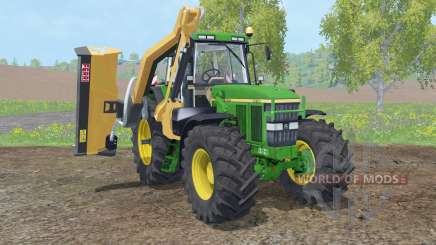 John Deere 7810 with municipal mower para Farming Simulator 2015