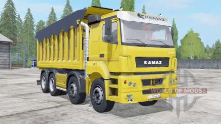 KamAZ-65201 con el trailer para Farming Simulator 2017