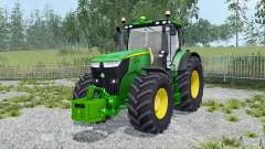 John Deere 7270R con weighƫs para Farming Simulator 2015