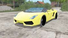 Lamborghini Gallardo LP 560-4 Spyder 2012 para Farming Simulator 2017