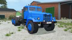 KrAZ-258 color azul para Farming Simulator 2015
