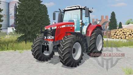 Massey Ferguson 7616 added wheels para Farming Simulator 2015