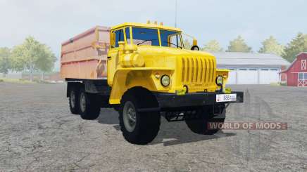 Ural-5557 con el trailer para Farming Simulator 2013
