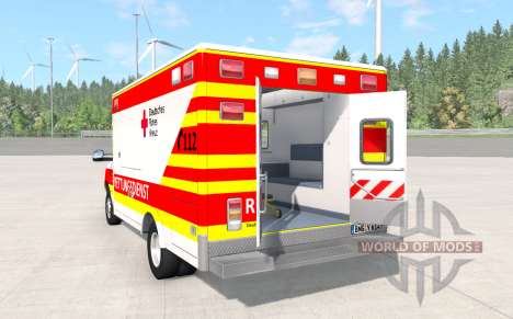 Gavril H-Series German Ambulance para BeamNG Drive