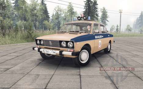 VAZ-2106 Policía de la URSS para Spin Tires