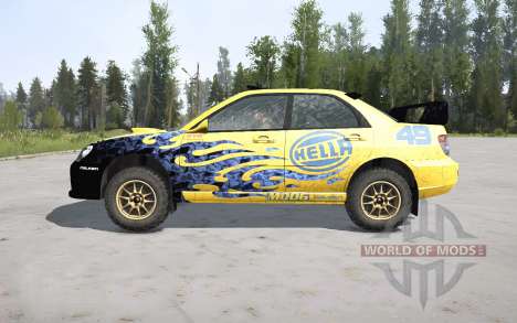 Subaru Impreza WRX STi Rallycar para Spintires MudRunner