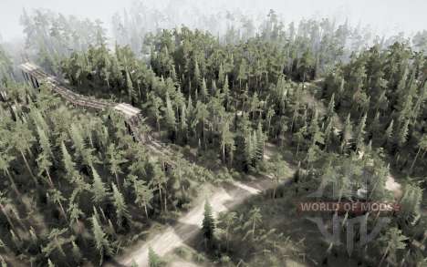 Una cresta de árboles muertos para Spintires MudRunner