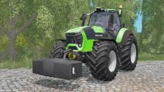 Deutz-Fahr 9340 TTV Agrotron with weighƫ para Farming Simulator 2015