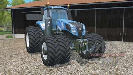 New Holland T8.320 added dual wheels para Farming Simulator 2015