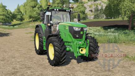 John Deere 6M-series front hydraulics installed para Farming Simulator 2017