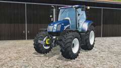 New Holland T6.160 Azul Poweɽ para Farming Simulator 2015