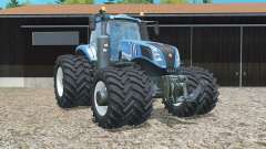 New Holland T8.320 double wheels para Farming Simulator 2015