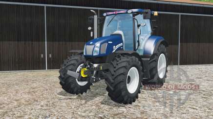 New Holland T6.160 Azul Poweɽ para Farming Simulator 2015