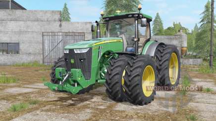 John Deere 8320R&8370R double wheels para Farming Simulator 2017