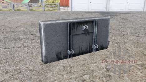 Rear weight 1500 kg. para Farming Simulator 2013