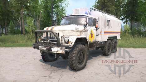 ZIL-131 EMERCOM de Rusia para Spintires MudRunner