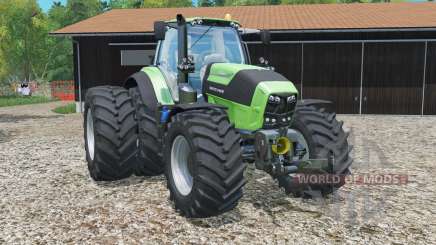 Deutz-Fahr 7250 TTV Agrotron rear twin wheels para Farming Simulator 2015