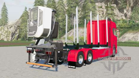 Scania S 730 timber truck para Farming Simulator 2017
