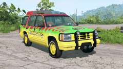 Gavril Roamer Tour Car Jurassic Park v4.2 para BeamNG Drive