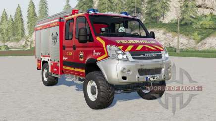 Iveco Daily 4x4 Crew Cab Feuerwehr para Farming Simulator 2017