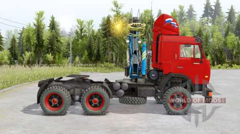 Kamaz 54115 6 x6 para Spin Tires