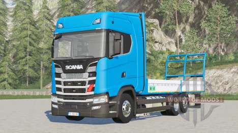 Scania serie S Highline〡platforma para bale v1.3 para Farming Simulator 2017