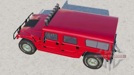Hummer H1 Alpha Wagon 2005〡crison rojo carmesí para Farming Simulator 2017