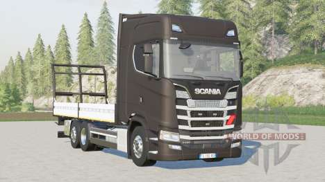 Scania serie S Highline〡plataforma para fardos para Farming Simulator 2017