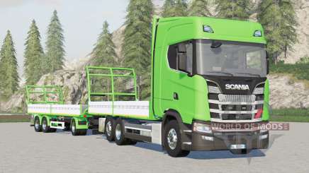 Scania serie S Highline〡platforma para bale v1.3.0.3 para Farming Simulator 2017